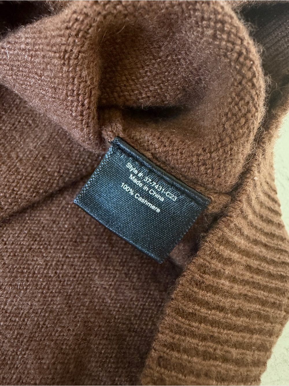 Jenni Kayne Flynn Brown Canyon Cashmere V-Neck Size S - Picture 7 of 12